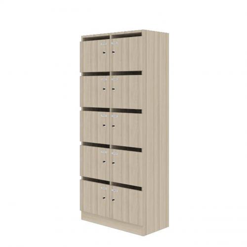 Fächerschrank 10 Fächer - Posteinwurf